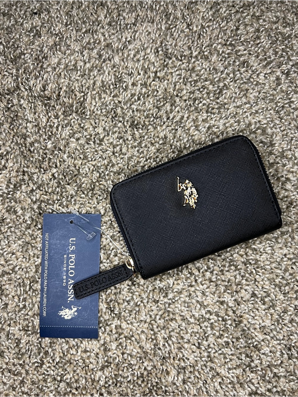 U.S. Polo Assn. Black Card Wallet